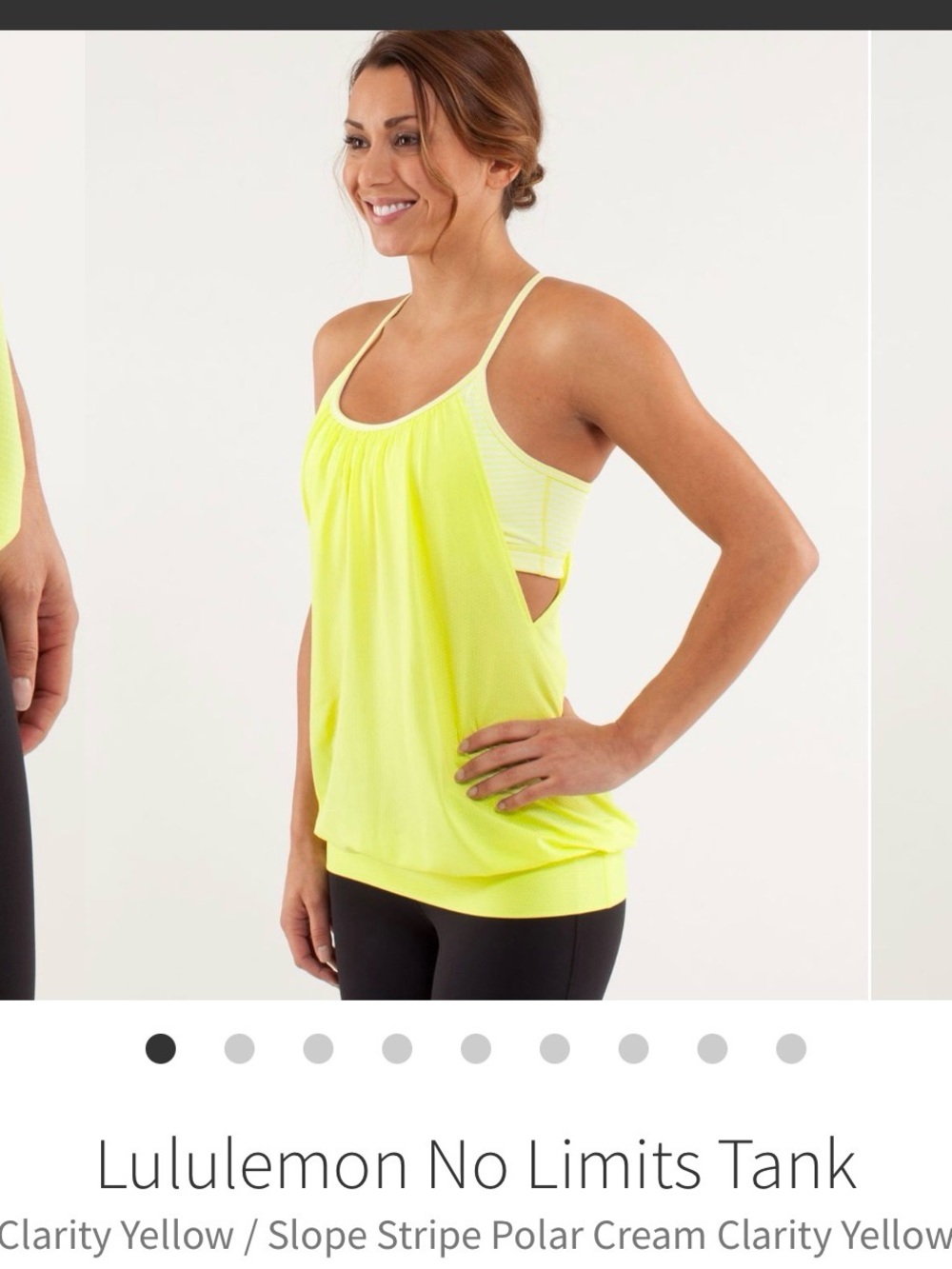 lululemon athletica No Limits Tank — Clarity Yellow